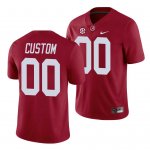 Men's Alabama Crimson Tide #00 Custom Game Crimson NCAA College Football Jersey 2403ZKVP2